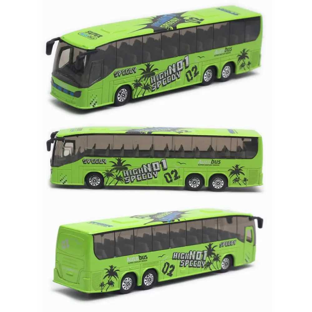 Hobbies Light and sic High Imitation Alloy Vehicle Model Extended Bus Toys Pull Back Free shipping