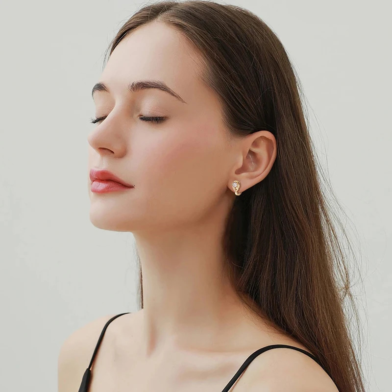 Lnngy Infinity Diamond Earring Brinco Prata 925 Sterling Silver Hoop Earrings For Women Sparkling Fine Jewelry GIft 250221