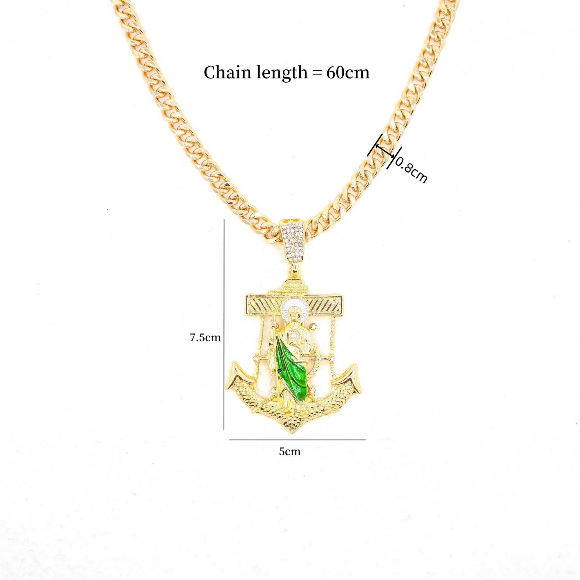 1 piece personal anchor st. jude on necklace X250224