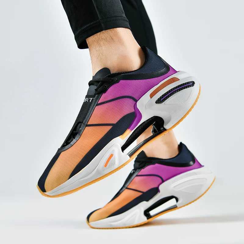 2025 new mens and womens running shoes carbon plate stable support anti slip rebound breathable thick soled sports shoes X250224