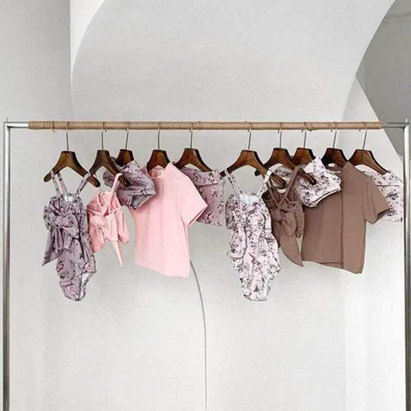 Kids Swimwear Sets 2024 New Summer Baby Girl Floral Bikini Swimming Suit Fashion Boys Swimsuits Infant Holiday Beach Clothes Set X250224