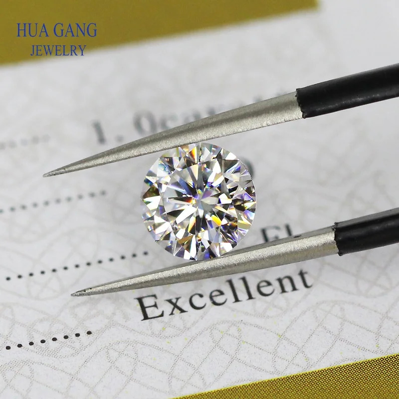 D Color VVS1 m to 15mm Loose Stone 1ct 2ct Beads Round Brilliant Cut Excellent Cut Grade Test Positive Lab Diamond 250222