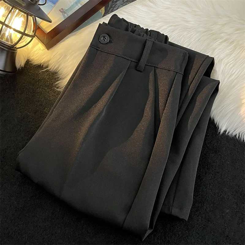 Korean style suit pants mens ultra-thin fashion solid color business social dress pants mens straight pants mens casual pants M29 W250225