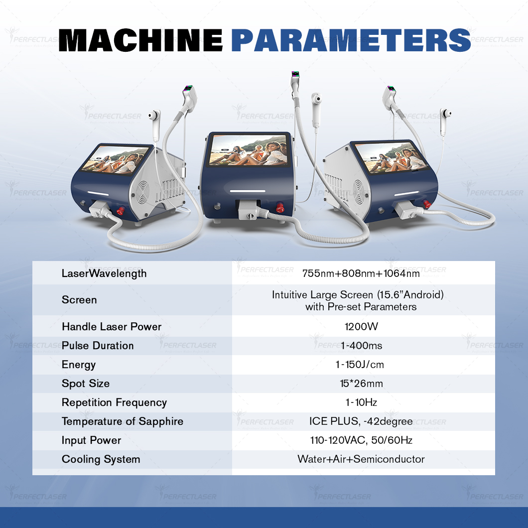 Remote control system 808 diode laser beauty machine laser diode fast painless hair removal User manual
