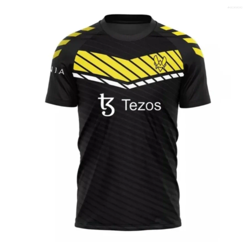 Men's T Shirts Lesson Vitality Gaming Team CSGO Esports Zywoo Short Sleeved T-shirt Summer Clothing Collection