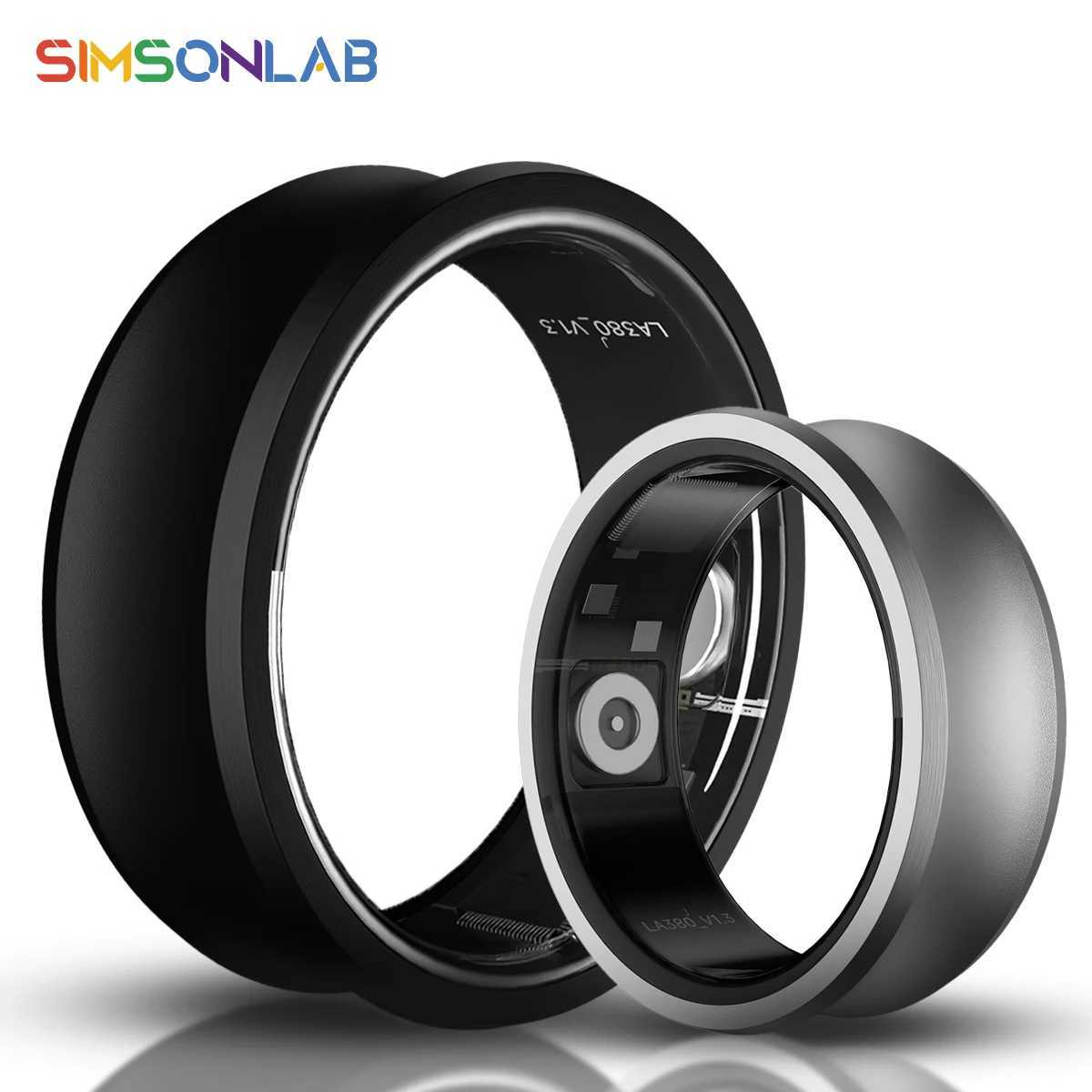 SIMSONLAB Smart Ring 5ATM Waterproof Sleep Monitoring Blood Pressure Monitoring Multi functional Exercise Pedometer W250225