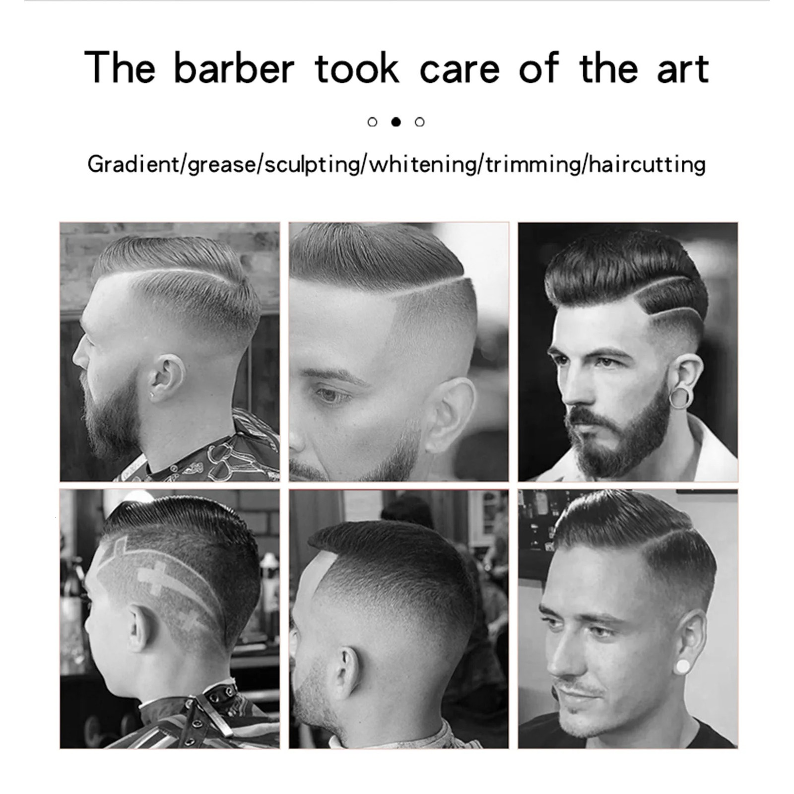 Vintage T9 hair clippers for barber shop Hair cutting machine Electric trimmer led clipper Dragon carving Shaver Beard 250217