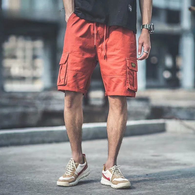 Male Short Pants Baggy Bermuda Long Loose Half Mens Cargo Shorts Black Wide Clothes Summer Comfortable Elegant Y2k Jorts 250225