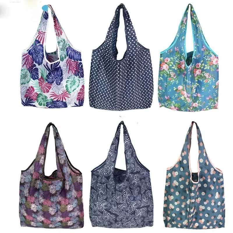Large Reusable Shopping Bags Women Foldable Eco Tote Bag Female Girl Grocery Bags Foldable Shopper Bag Case Shoulder Bags Z250224