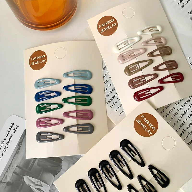 10pcsbag Girls Mini Hair Clips Pins BB Hairpins Colorful Metal Barrettes for Baby Children Women Styling Accessories 250218