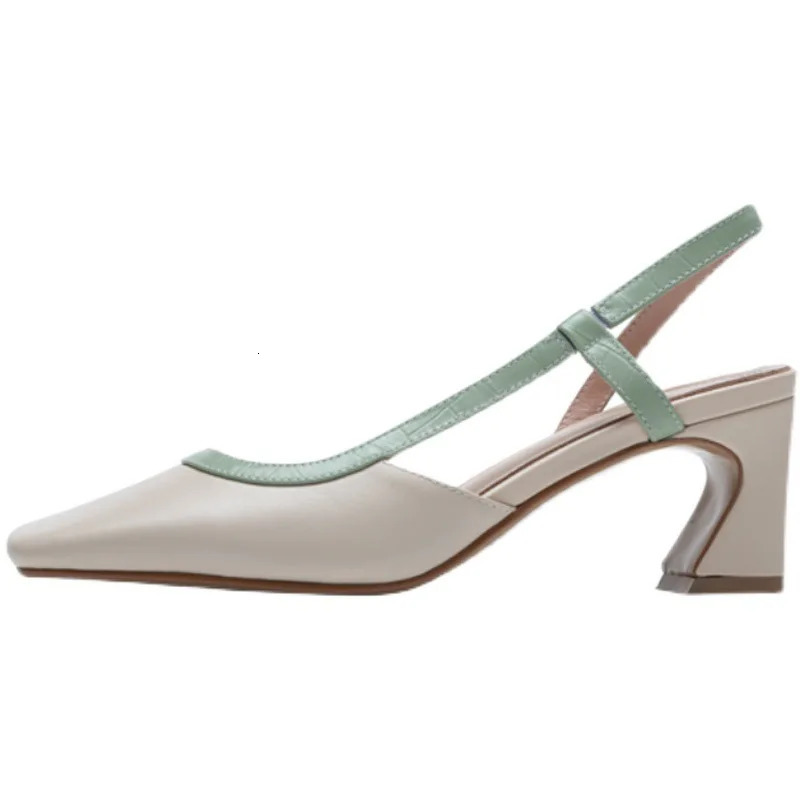 Sexy High Heels Women Sandals Summer Dress Party Shoes Square Toe er 2024 Walking Slides Mujer Zapatos Pumps 250224