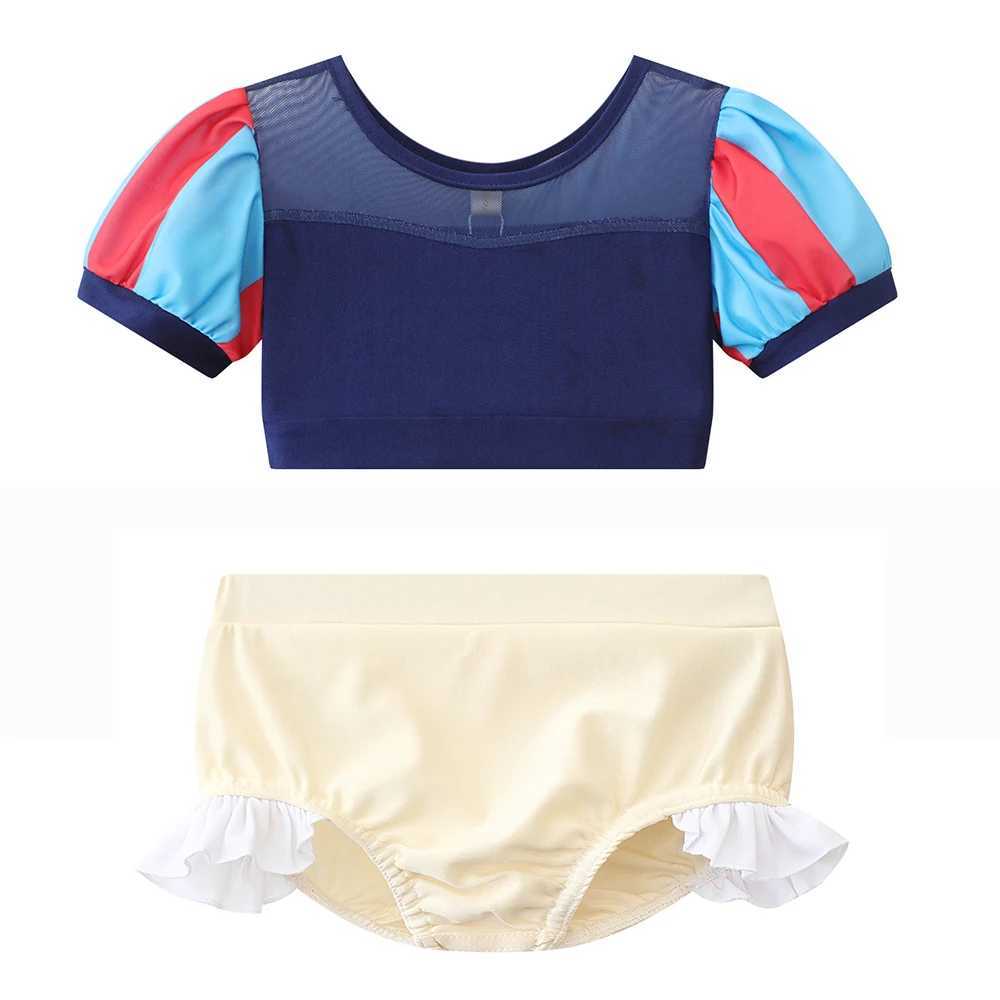 Fairy Tale Princess swimsuit girl Elsa Anna Snow White swimsuit beauty children 2-8Y swimsuit X250224