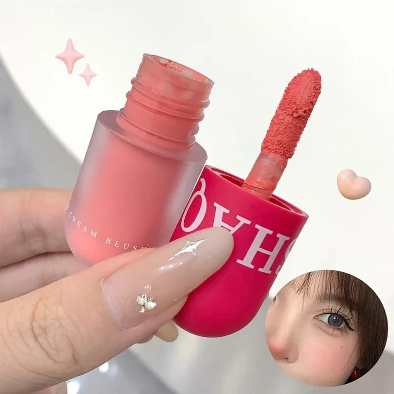 Mud Rouge Mini Blusher Matte Low Saturation Pigment Cheek Tint Moisturizing Natural Cheekbone Contouring Dye Clay Blush Cosmetic 250224