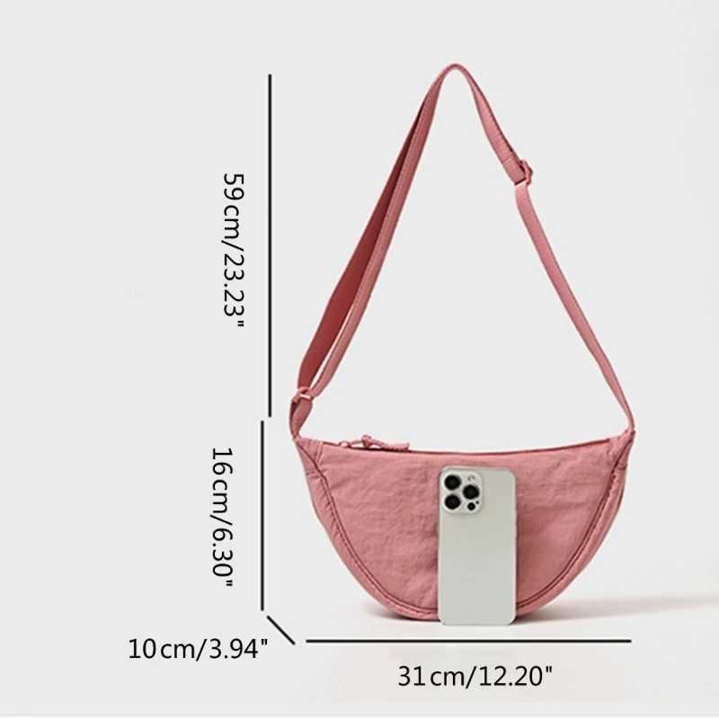 Casual Nylon Stray Cross Bag Mens Shoulder Bag Large Capacity Handbag Womens Travel Shopping Bag Womens Wallet Z250225
