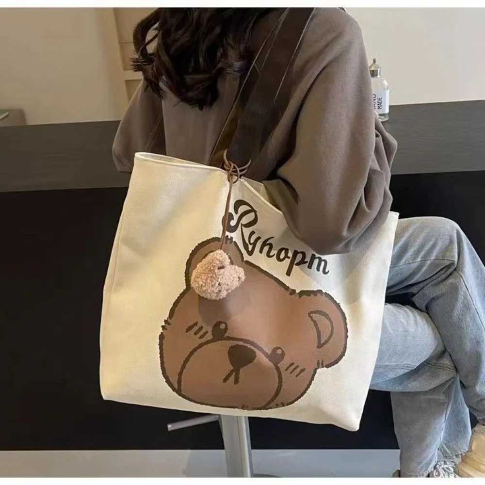 Home>Products>Cartoon Bear Canvas Shoulder Bag>Large Capacity Handbag Z250224