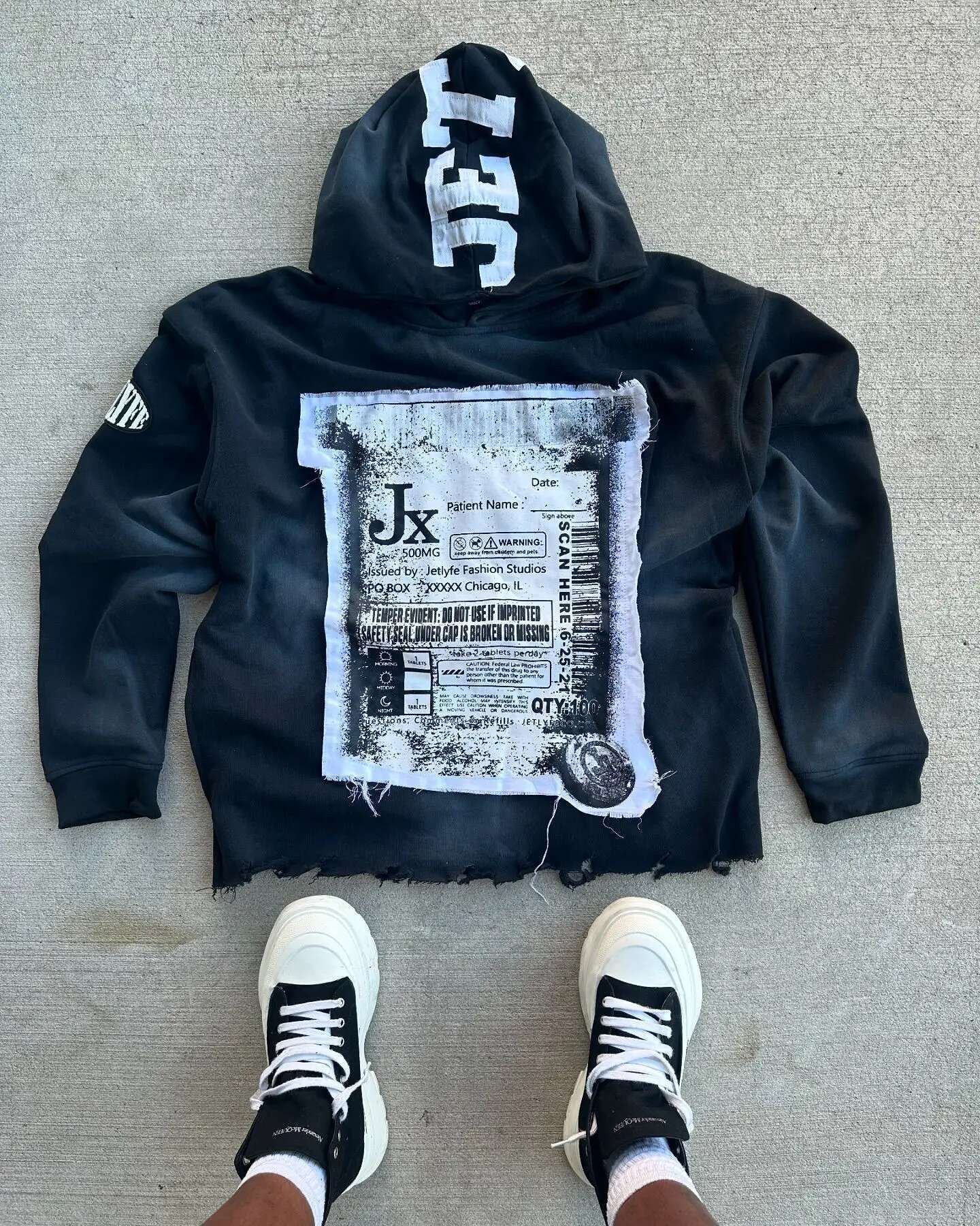 Solid Splicing Together Patch Pattern Aesthetic Pullovers Haruku Autumn Loose Sweatshirts Women and Man Cotton Hoodies