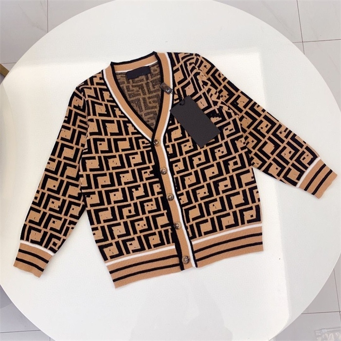 Designer Children's Sweater Brand Boys Girls High Quality Sweater Children's Warm Baby Cardigan Sweater Autumn and Winter Luxury sweatshirt Size 90cm-150cm A8