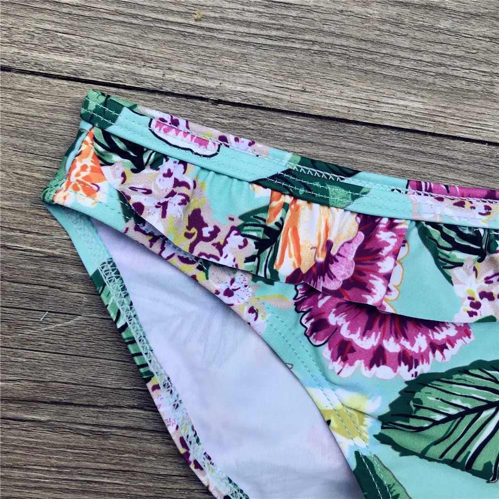 Girls Cute Floral Bikini Girl Two Piece Beachwear Child Split Swimwear Swimsuit Baby Bathing Suit For Kids Baby Girls Biquini X250224