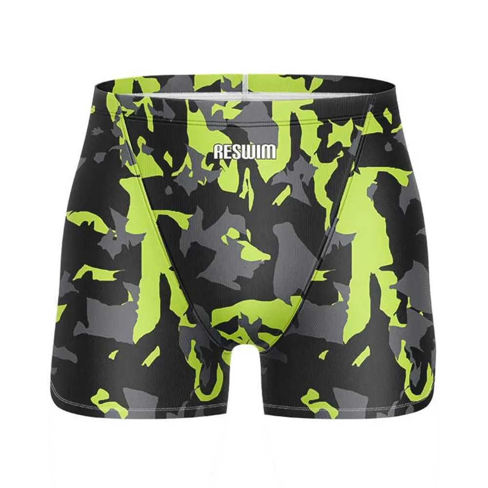 2025 Summer Mens Swimming Trunks Endurance Athletic Training Shorts Jammer Swimsuit Shorts Breathable Beach Surf Tights PantsXJ250224