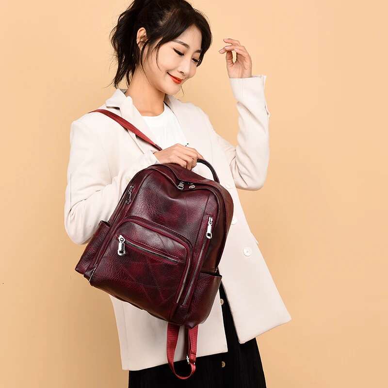 New Style3 New Brand Designer Women High Quality Leather Backpacks School Bags For Girls Travel Backpack