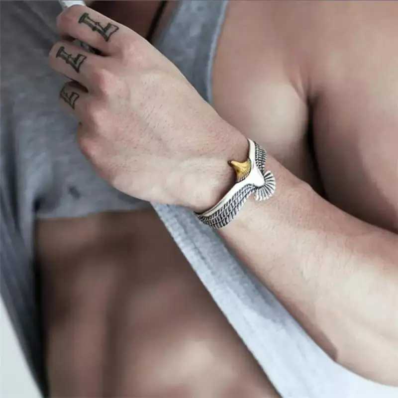 Flying Open Bracelet Personality Mens Rock Party Fashion Dominating Accories Mens Cuff BraceletXJ250225