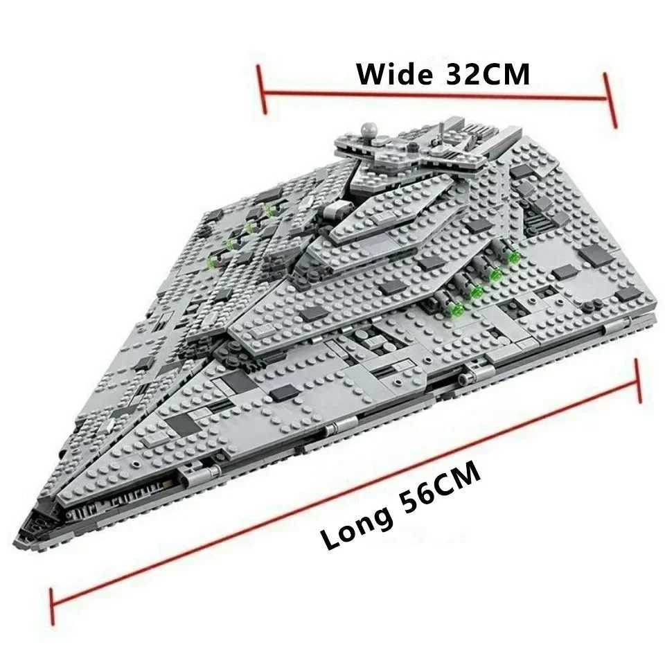 Blocks New Spaceship Bricks First Order Destroyer Space Compatible with 75190 Spaces Model Building Blocks Collectable Model Kits Gifts Y2502257WBP
