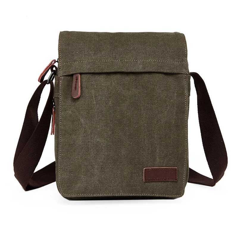 Casual handbag shoulder bag canvas fashionable new 2024 zipper iPad bag mobile phone bag messenger bag handbag Z250225