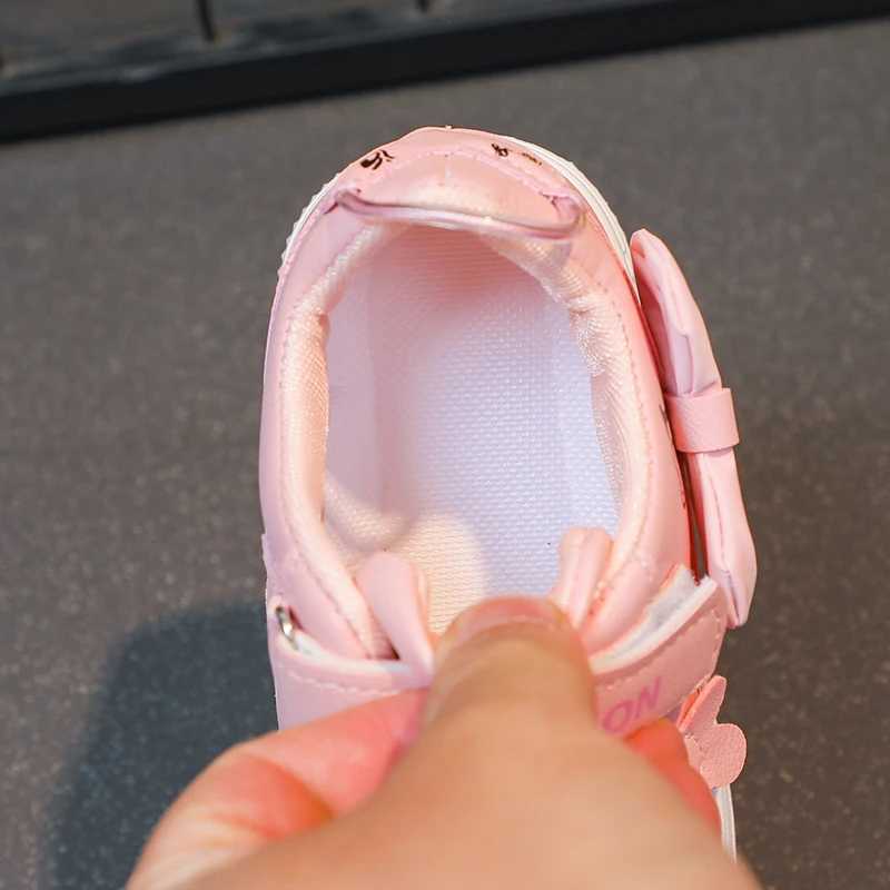 Kids Casual Pink Girls Casual Shoes Fashion for 4-15Years Old Lightweight Running Young Students Children Sports Girls Shoe W250225