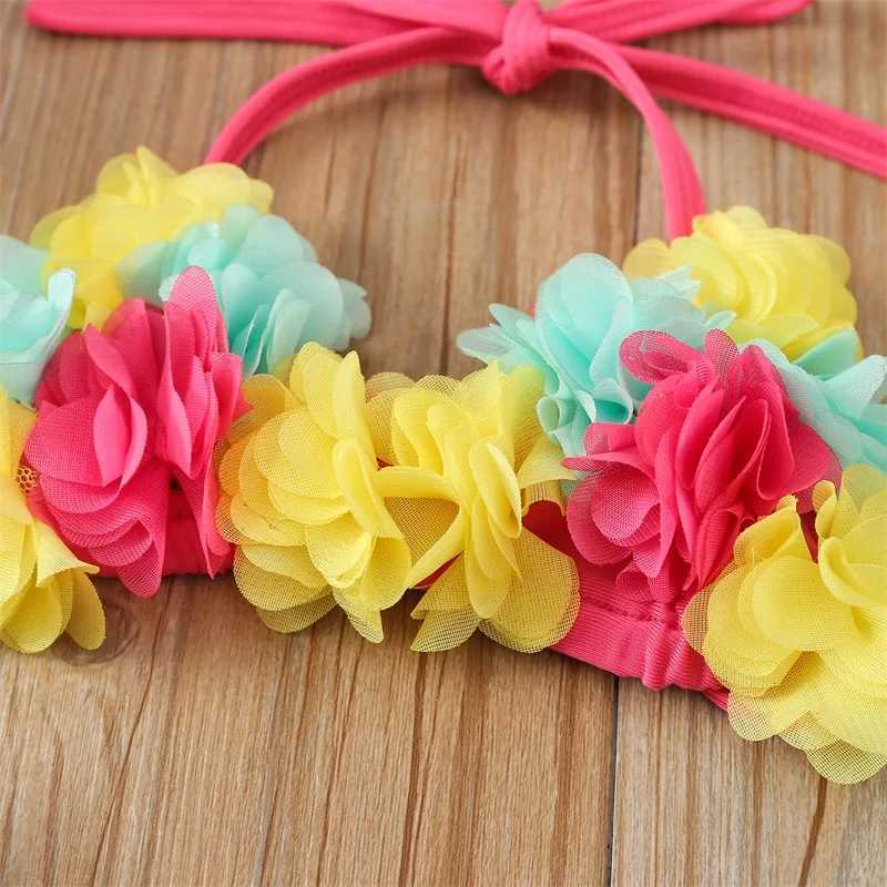 Infant Baby Girl Swimsuit 3D Flower Sleeveless Halter Tank Top Bikini Bottom with Sun Hat Set 0-24M X250224