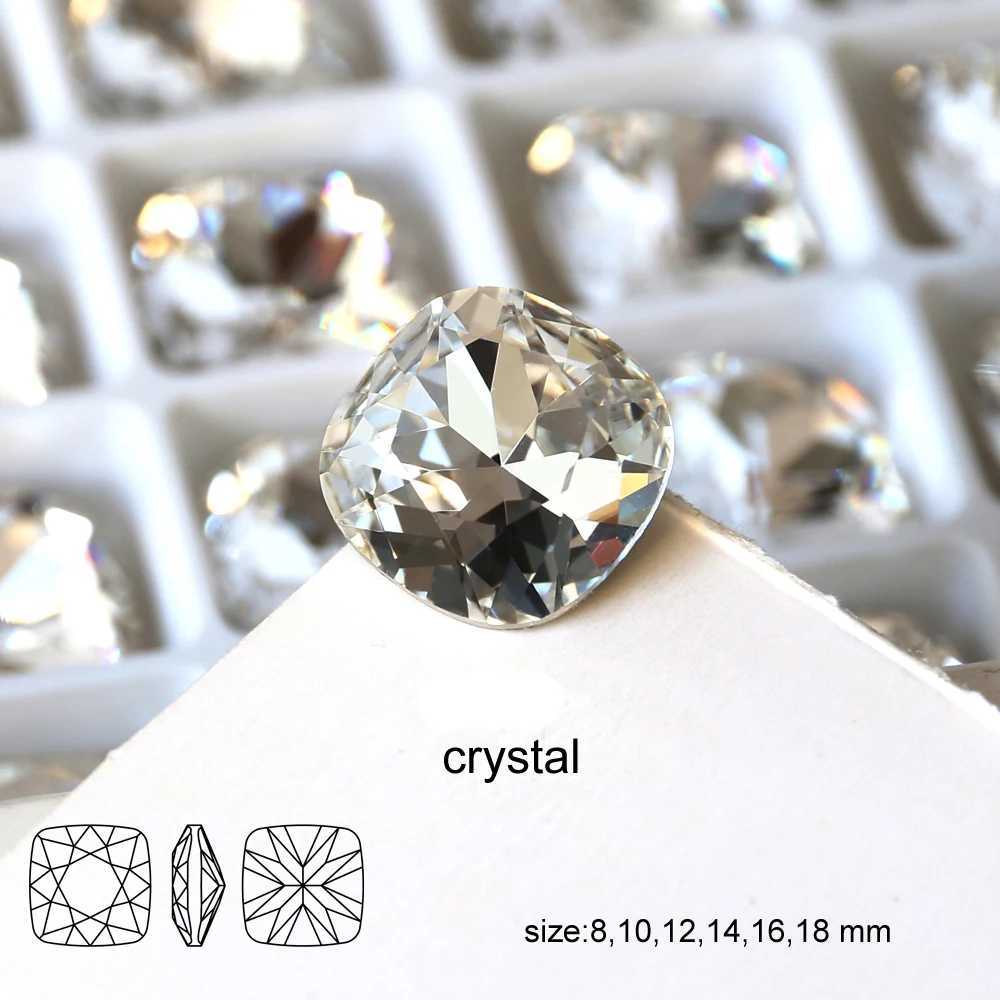 Nail Art Decorations Square Pointback Glue On Gems Strass Rhinestones K9 Glass Nail Art Diamond For Clothes Sandals Stones And Crystals Applique Gift 