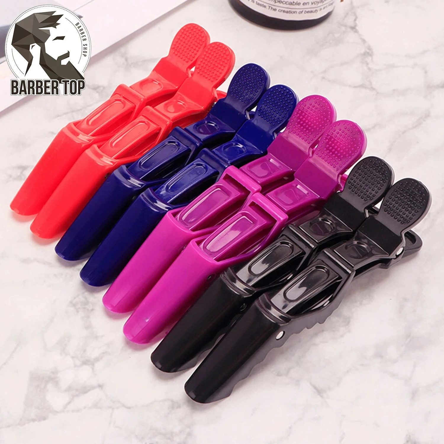 6PCS Alligator Hair Clip Hairdressing Clamps Plastic Claw Professional Barber For Salon Styling Hairpins Accessories 250218