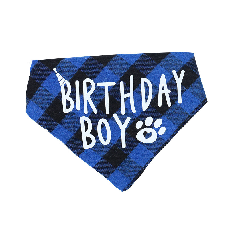 Pet birthday party decoration set Dog birthday bib birthday hat dress up Pet dress up