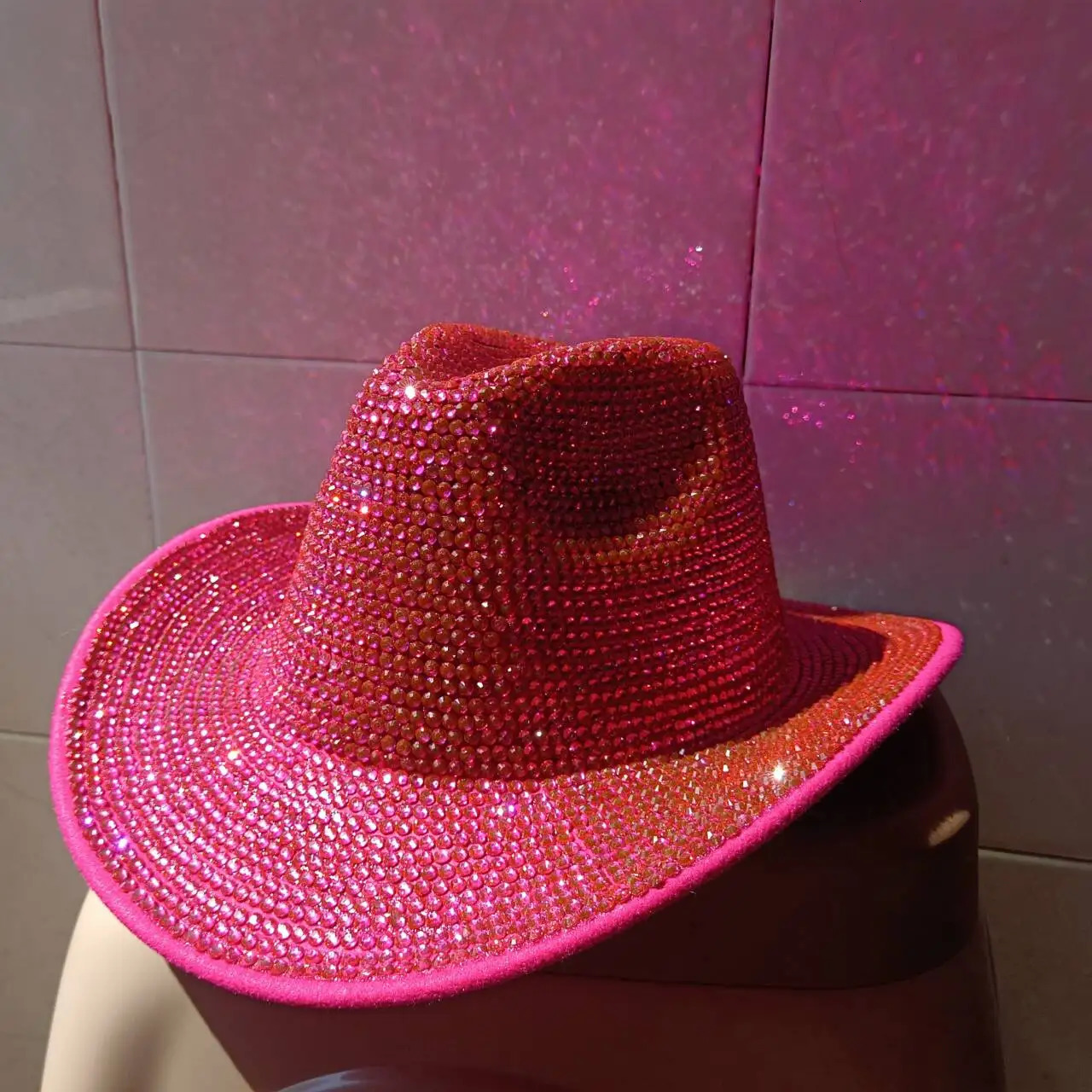 hats girl cowboy hat party hat cowboy cap Fedoras jazz mens winter hat for women capred diamond banquet cap 250225