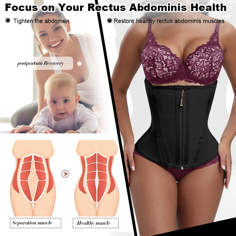 Slimming Waist Belt Body Shaper Women Tummy Control Flat Belly Double Layered Shapewear Corset Belt 250224