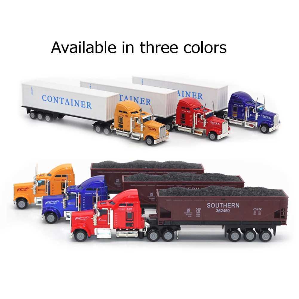 Free shipping 1 50 Large Diecast Alloy Car Toys Silation Oil Truck Tank Container Pull Back Transport Vehicle Model Toy For Kids
