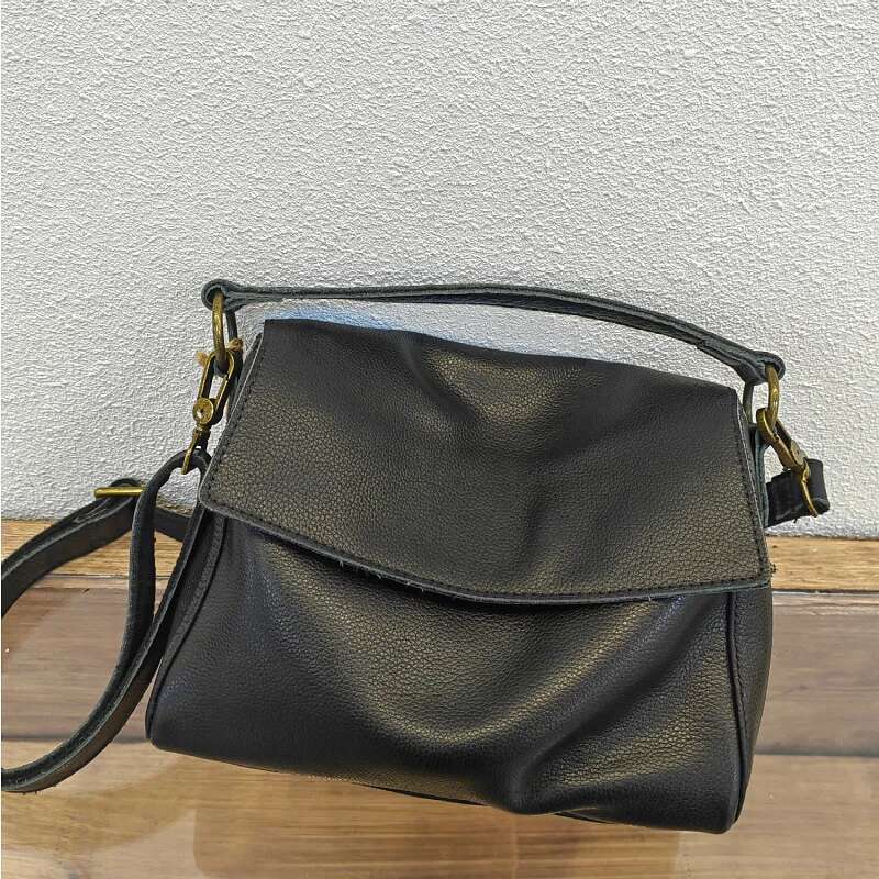 Women Soft Cowhide Portable Crossbody Bags High Quality Handbags Designer Female Genuine Leather Shoulder Bag Purses
