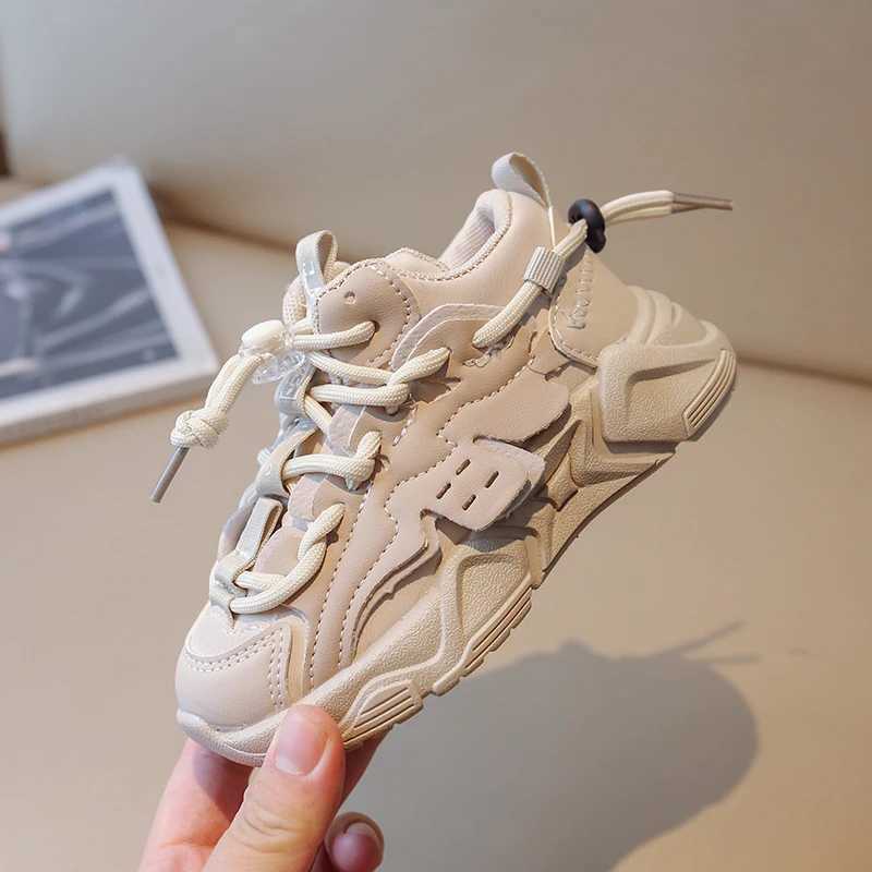 Children Leather Sneakers for Boys Toddler Girls Anti Slip High-top Tennis Shoes Kids Sports Running Shoes 6-14 Y Spring Autumn W250225