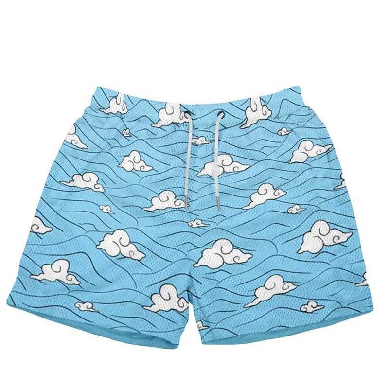 Anime Mens Gym Shorts 3D Printed Shorts Quick Dry Mesh Casual Board Shorts for Summer to Jogging Fitness BasketballT250224