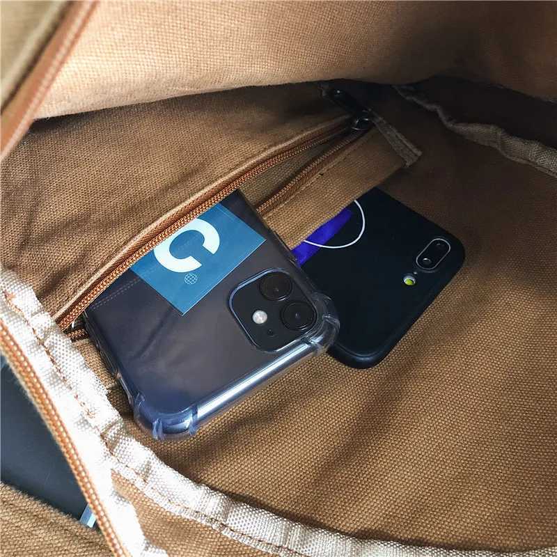 HOCODO Canvas Chest Bag Women 2022 Women Shoulder Messenger Bag Unisex Canvas Crossbody Bag Multi Pocket Casual Women Bag Z250225