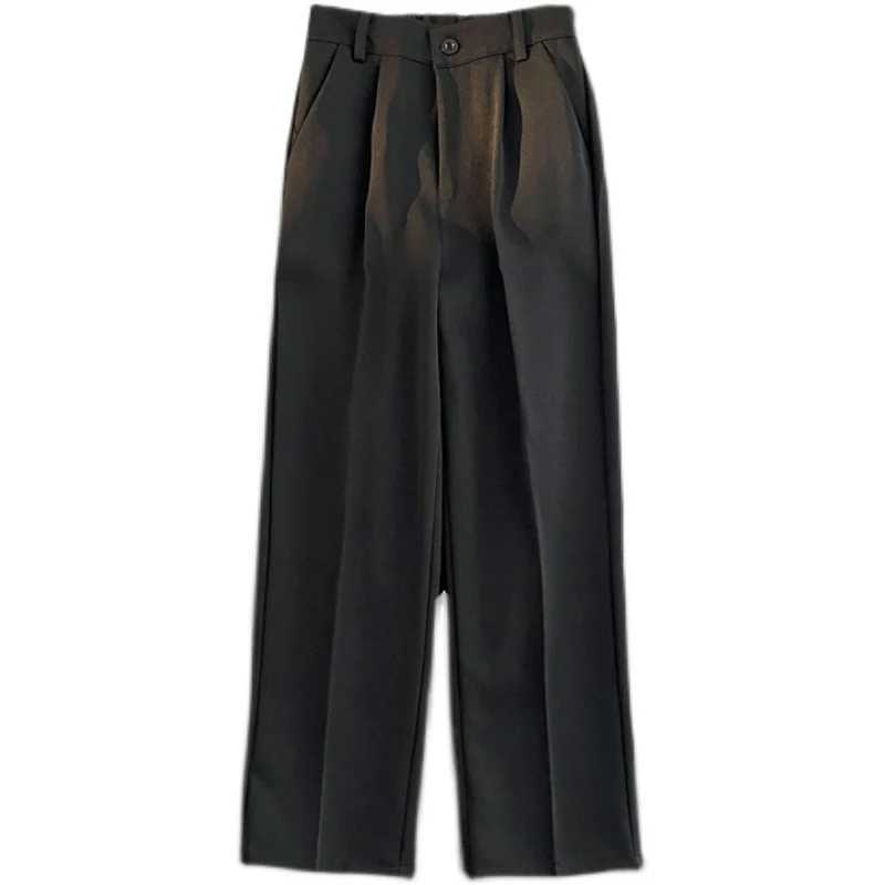 Korean style suit pants mens ultra-thin fashion solid color business social dress pants mens straight pants mens casual pants M29 W250225