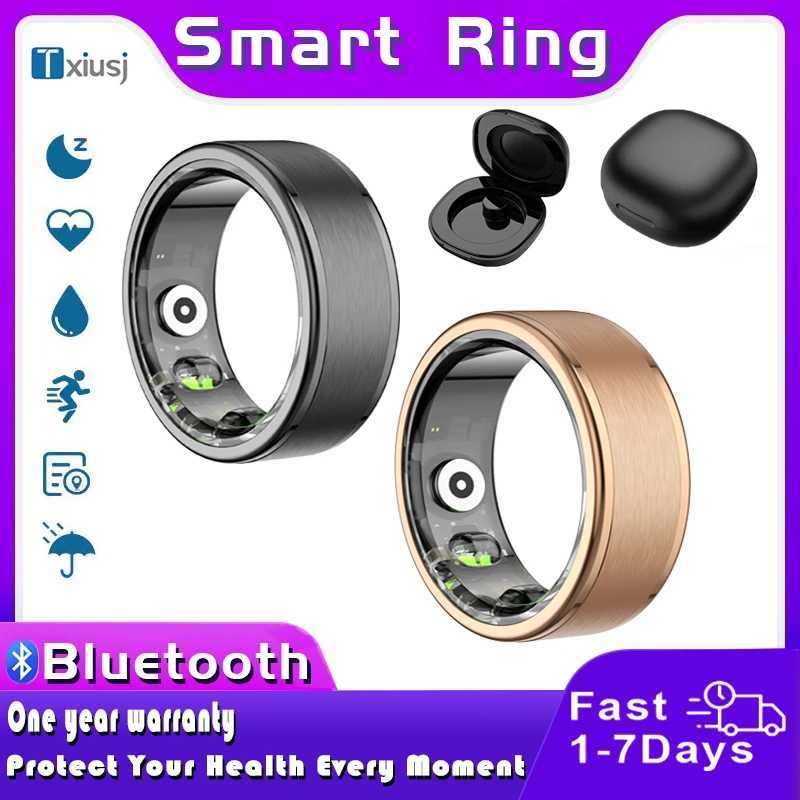 2024 Smart Ring Mens R03 R02 Heart Rate Health Monitor Smart Ring IP68 Waterproof Womens Smart Ring Sport Edition Android iOS W250225