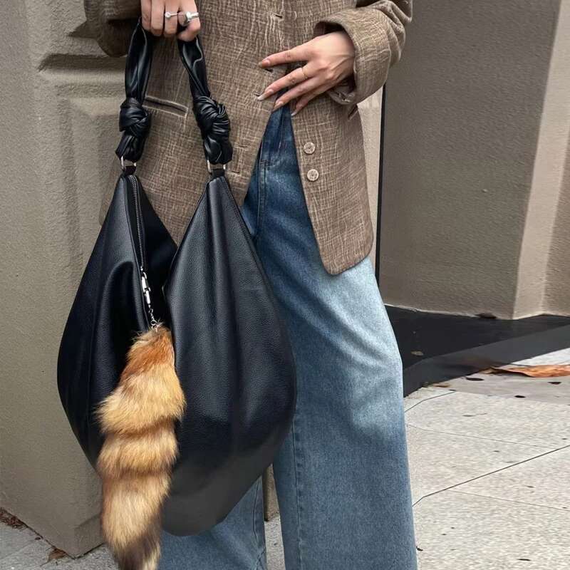 England Style Large Capacity Hobos Slim Bags For Women Designer Handbags Purses 2024 New In Faux Suede Underarm Shoulder