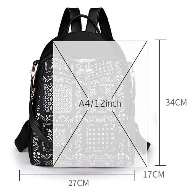 Fashion Women Oxford Cloth Shoulder School Bags For Teenage Girls Light Ladies Travel Backpack Mochila Feminina