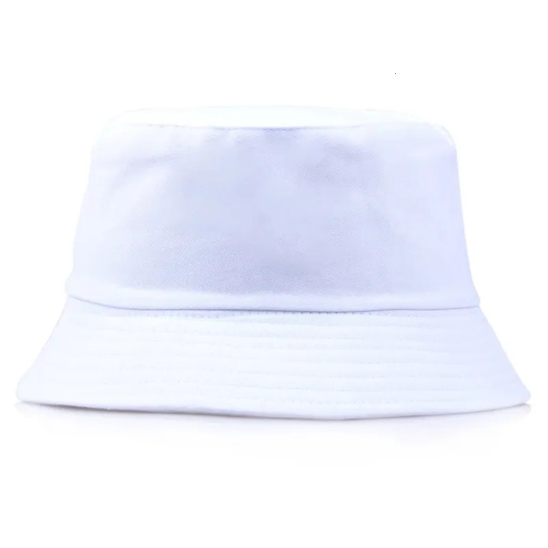 Solid Color Black Foldable Bucket Hats Beach Sun Hat Street Headwear Fisherman Outdoor White Cap for Men and Woman 250210