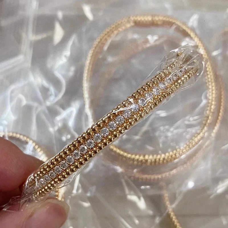 NKHOG 100% S925 Silver 2mm All Mo Silica Bracelet Passes Diamond Testing GRA Certification Gold Plated 18K Gold Bracelet Jewelry Gift 250220