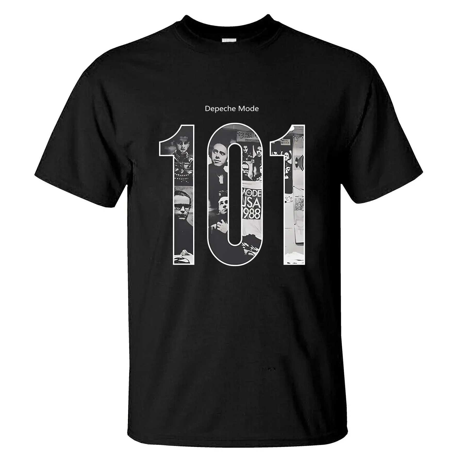 2024 Amazing Tees Men Rose Top Black By Depeche Mode T Shirt Casual Oversized T-shirt Double-sided Male T-shirts GraphicT250224