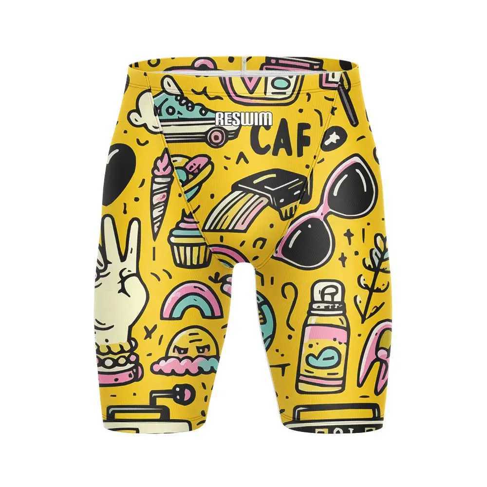 2025 Swimming Trunk Swimwear Mens Beach Swim Surfing Tights Shorts Boys Swim Jammer Swimsuit Shorts Summer Quick Dry Pool SuitXJ250224