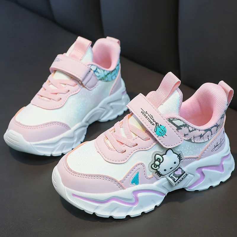 Childrens Sneakers for Girl Spring Non-slip Running Shoes Fashionable Soft Sole Comfortable Outdoor Sports Tennis Shoes for Kids W250225