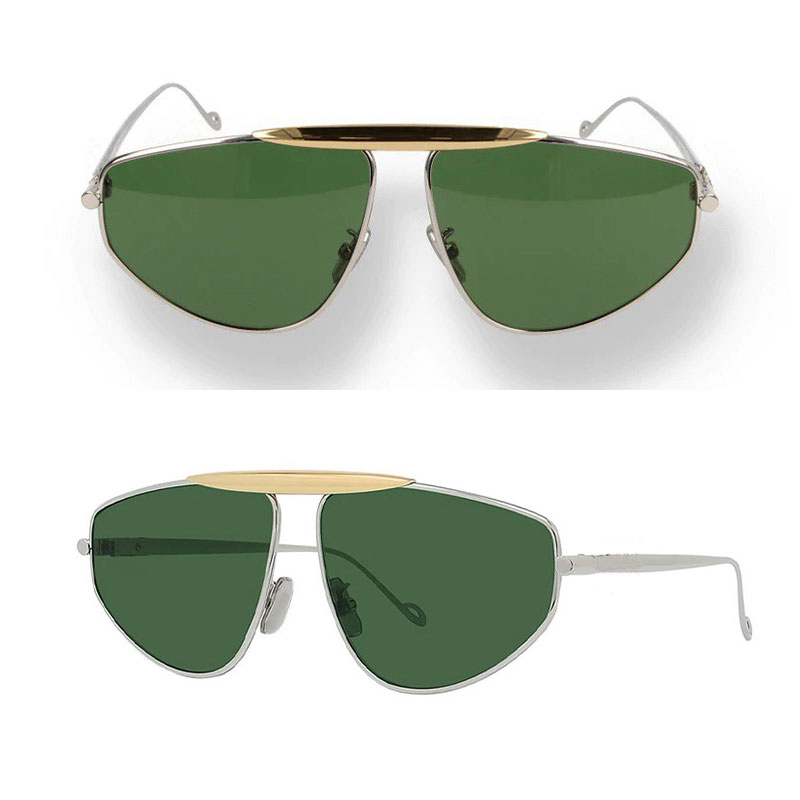 Designer Sunglasses for Men and Women 40116 Luxury Quality Metal frame saccoche Glasses Chunky frame Stylish retro square frame UV protection sunglasses
