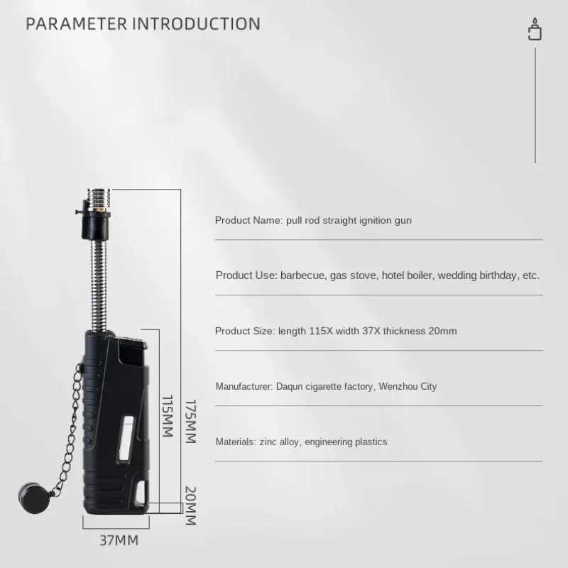 Windproof Jet Flame Cigarette Lighter Outdoor Survival Scalable Lighter Visual Window Refillable Butane Gas Lighter Encendedores Y250222